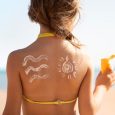 Child,Girl,Smears,Sun,Cream,On,Her,Face.,Selective,Focus.